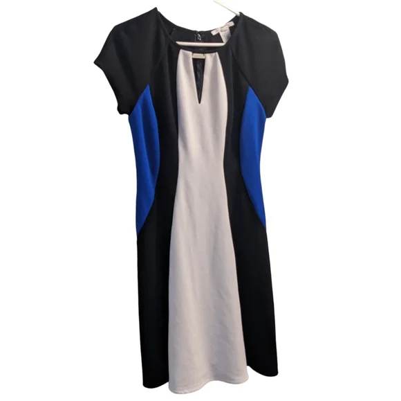 sachin and babi light blue dress Beasley Colorblock Ruffle Dress